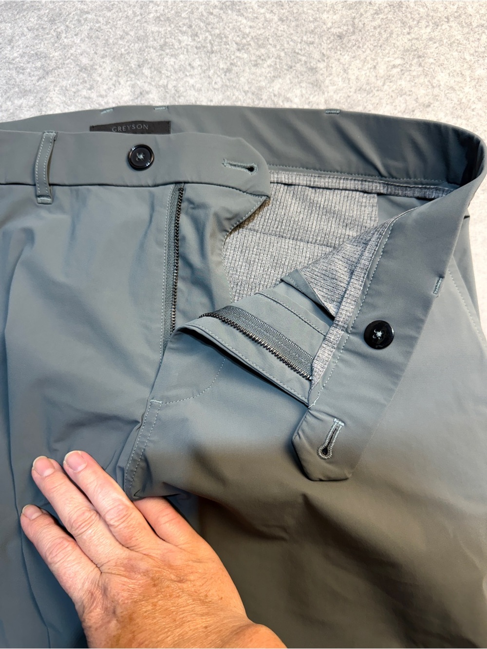 Golf Jogger Pants Greyson Men’s 32 Gray Green Performance Cuffed - Picture 2 of 9